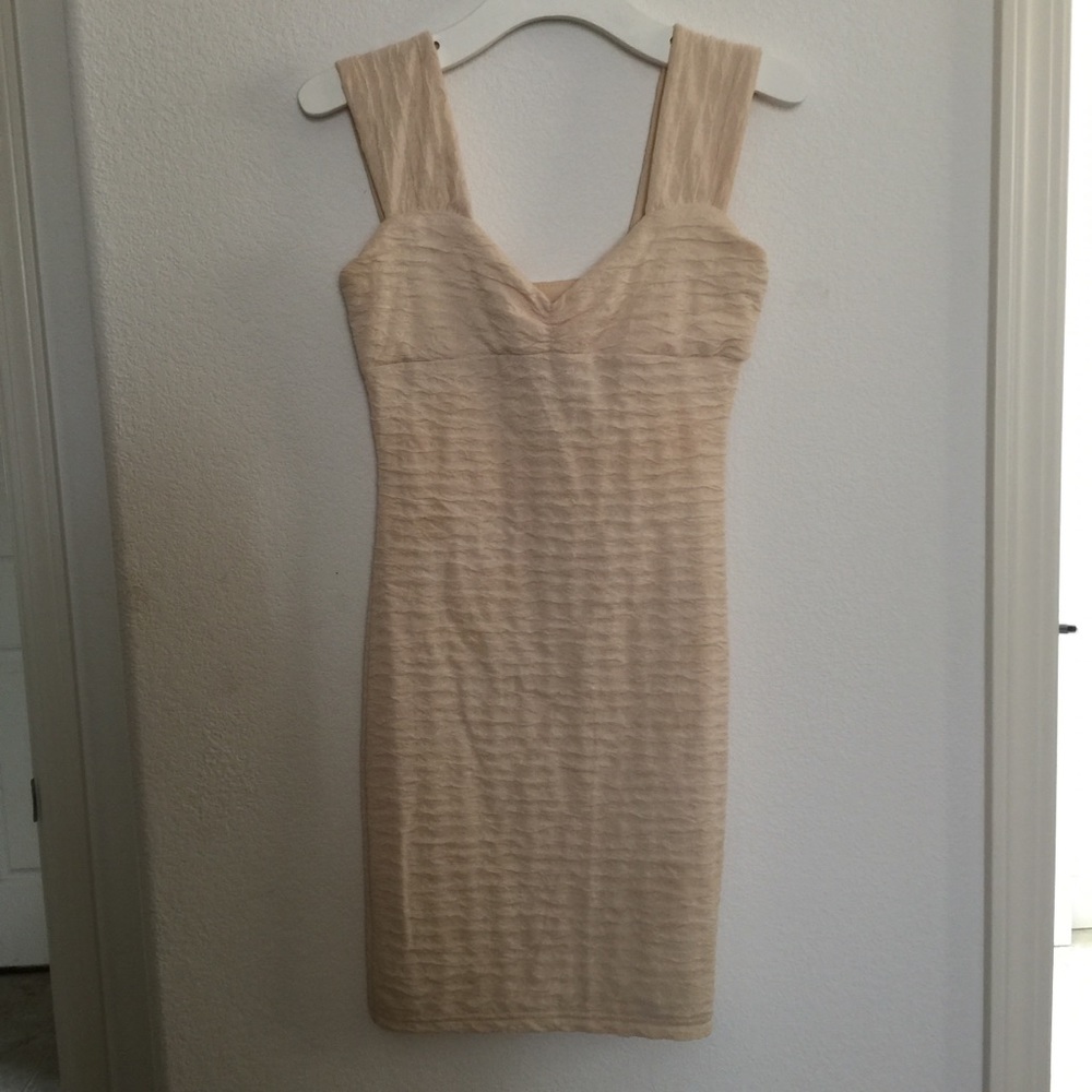 Beige Mini Dress